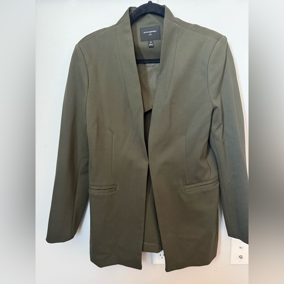 Banana Republic Olive Green Ponte Blazer - Picture 6 of 6
